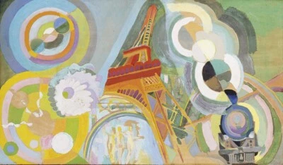 Air Iron and Water Art Print by Robert Delaunay 1928 – Orphist Eiffel Tower - Image 1 of 2