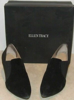 Botines de cuero negro Ellen Tracy Banner para mujer talla 6 1/2 M Foto 1 de 4