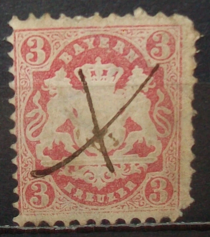 N°420K STAMP DEUTSCHES REICH BAYERN CANCELED Aus - Image 1 of 1