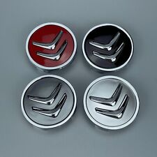 4x Alloy Wheel Centre Caps Black Silver for Citroen C1 C3 C4 C5 C8 DS3 Picasso