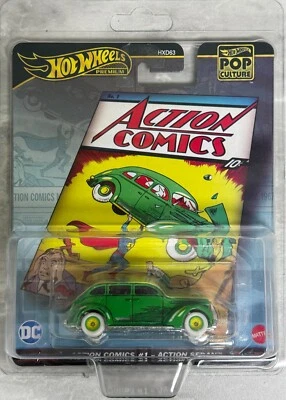 2024 Hot Wheels Pop Culture Action Comics No1 экшн-седан, бесплатная доставка! - Изображение 1 из 4