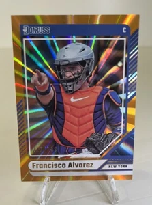 2024 Panini Donruss Francisco Alvarez /299 New York Mets Orange Lazer - Picture 1 of 2
