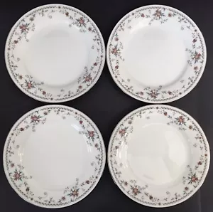Noritake ADAGIO Elfenbein Porzellan (4) 8,25" Mittagessen oder Salat/Vorspeise Teller Floral - Bild 1 von 11