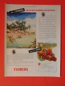 1946 This is FLORIDA the Sunshine State! kunstdruck anzeige - Bild 1 von 1