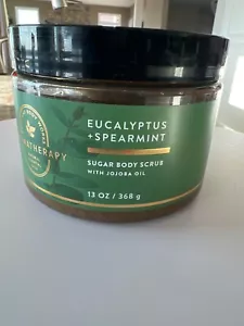 Bath & Body Works Aromatherapy Eucalyptus Spearmint Sugar Body Scrub 13 Oz  NEW - Picture 1 of 4
