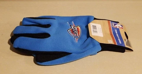 Oklahoma City Thunder 2 Tone Utility Gloves Blue Cover