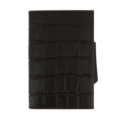 Ogon Designs. Porte carte. CASCADE SLIM, Aluminium. crocodile marron  - Fantaisi - Photo 1/4