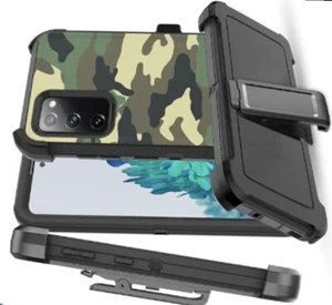 SZFIRSTEY Case w/Belt-Clip Holster for Galaxy S20 FE Camouflage ~ NEW - Photo 1 sur 4