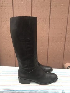 EUC Corso Como Brown Leather Knee High Riding Boots Women's US 10 M - Picture 1 of 7