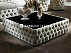 New large Chesterfield deep Buttoned Footstool/Coffee Table 1M X 1M