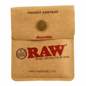 RAW Pocket Ashtray Pouch Foil Lined Portable Travel Cigarette Butt Holder - Picture 1 of 2