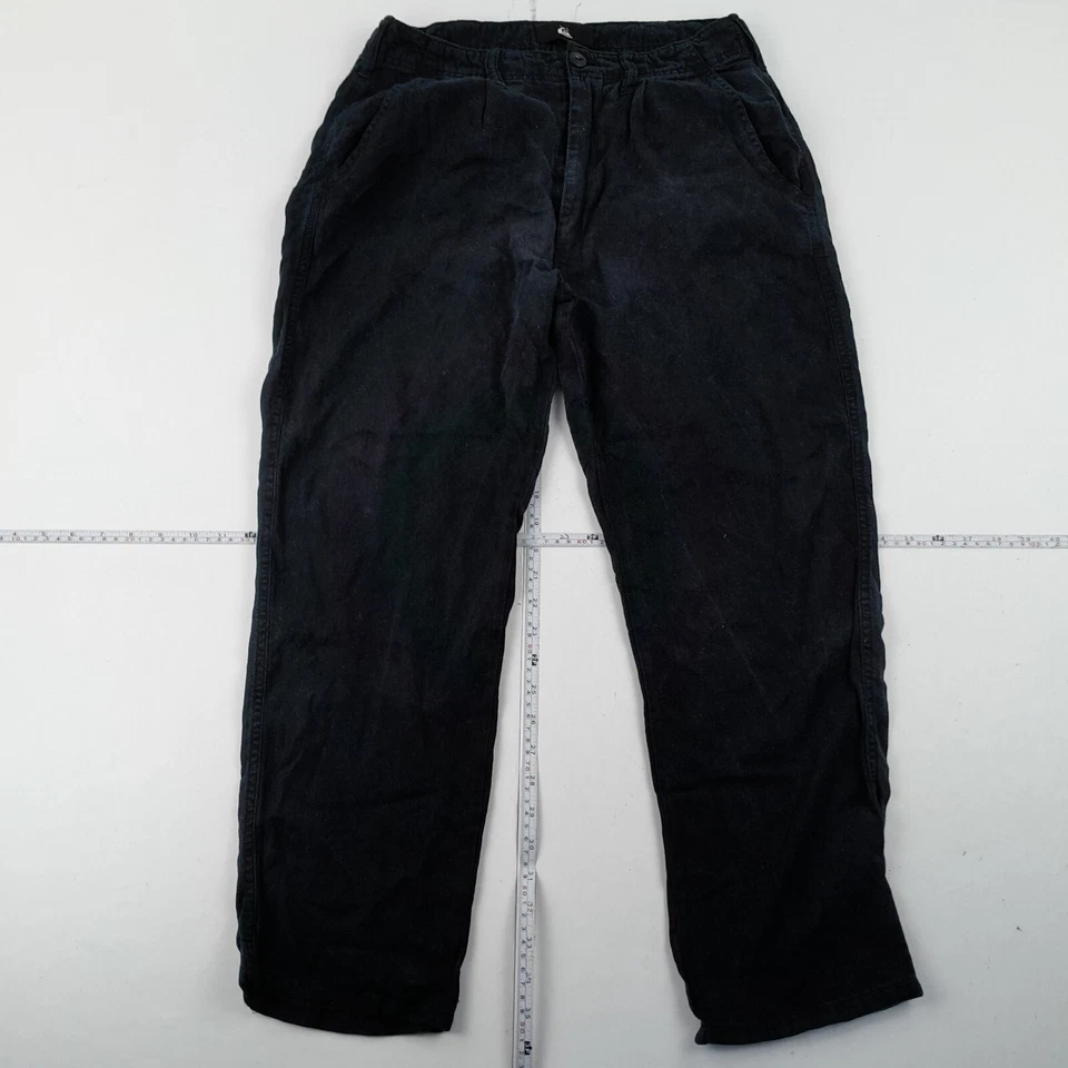 PANTALONES QUIKSILVER W31 L28 NEGRO PARA HOMBRE PANTALONES REGULARES - Imagen 1 de 4