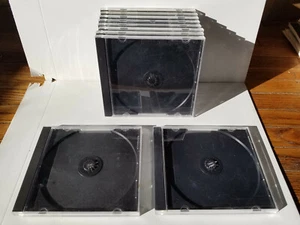 10 CD KUNSTSTOFF-SCHMUCKHÜLLEN SCHWARZ KOSTENLOSER VERSAND! - Bild 1 von 1