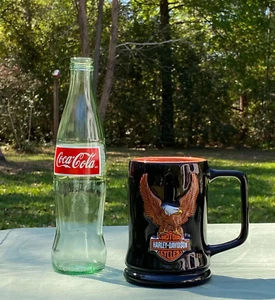 Harley Davidson Eagle Coffee Tea Cup Mug Beer Stein Licensed 3-D Logo 2002 Vtg - Picture 1 of 7