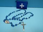 CATHOLIC ROSARY - 5 DECADES OF 10 BEADS - CRUCIFIX & MEDAL WITH MARY & JESUS