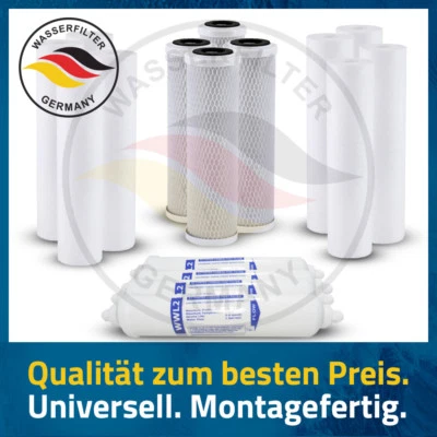 5 Stufen Ersatzset Wasserfilter Umkehrosmose Anlage Osmose Kartuschen KRISENZEIT - Bild 1 von 4
