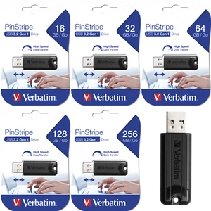 Verbatim PinStripe USB-Stick Store n Go USB 3.2 Stick 16GB 32GB 64GB 128GB 256GB - Bild 1 von 23