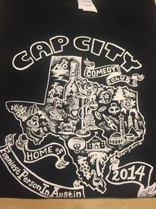 Cap City Comedy Club - lustigste Person in Austin 2014 T-Shirt Large Kerry Awn - Bild 1 von 12