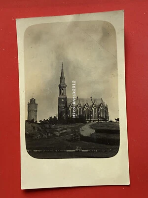 Foto, iglesia y obra hidráulica de Hangö Finlandia 1921 (G) 50660 - Imagen 1 de 2