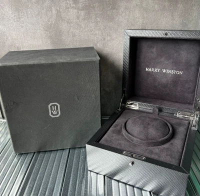 CAJA RELOJ MADERA HARRY WINSTON MEDIANA NEGRA Foto 1 de 4
