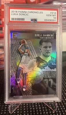Panini Chronicles #214 2018 Luka Doncic RC Mavericks PSA 10 Foto 1 de 2