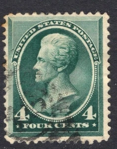 US Scott 211 gebraucht - dünn - CV 25$ - Bild 1 von 2