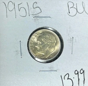 1951-S ROOSEVELT SILVER DIME ~ BU ~BEAUTIFUL COIN~ - Picture 1 of 2