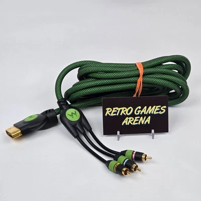 Original Xbox Monster Brand RCA Audio/Video Cable Gold Tip AV Cord TESTED - Image 1 of 2