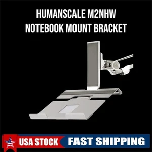 Supporto per notebook in alluminio lucido Humanscale M2NHW supporto per laptop - Foto 1 di 6