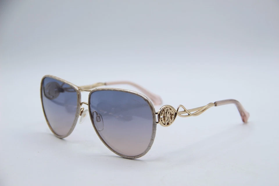 NUEVAS GAFAS DE SOL ROBERTO CAVALLI GORGONA 1067 33X ORO BLANCO AUTÉNTICAS 61-14 Foto 1 de 4