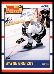 1990-91 Score American #347 Wayne Gretzky Los Angeles Kings Record Setters - Picture 1 of 2