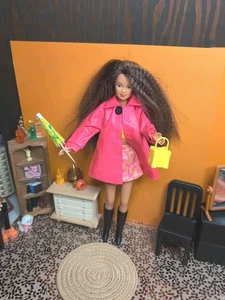 Tenue clone Barbie vintage - manteau, jupe, haut, sac à main, bottes Fashion Avenue + - Photo 1/20