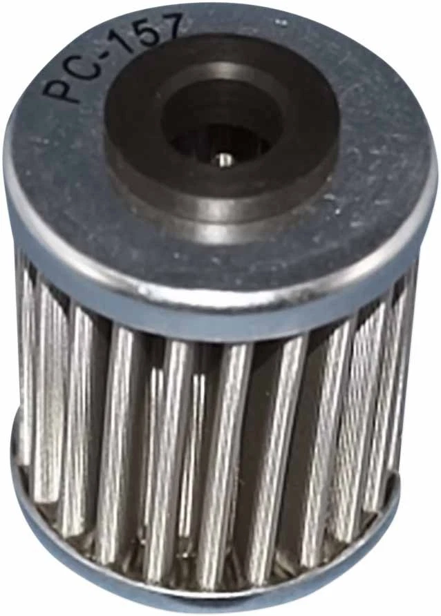 Filtro de aceite corto de acero inoxidable PC Racing FLO Drop In para KTM 525 XC 2008-2010 Foto 1 de 2