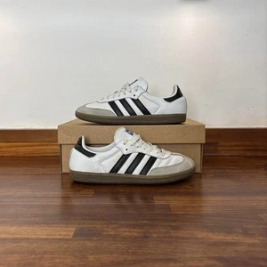 Adidas Samba OG Mujer Entrenadores 'Blanco Negro Goma' - Talla UK 6.5 - Imagen 1 de 5