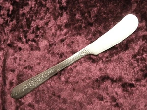 ROYAL ROSE 1939 Individual Flat Butter Spreader Oneida Nobility Plate NICE - Picture 1 of 2
