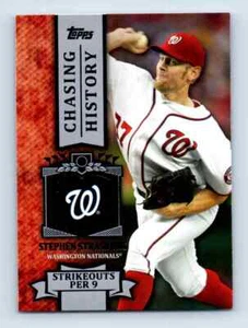 2013 Topps Chasing History Stephen Strasburg Washington Nationals #CH-67 - Picture 1 of 2