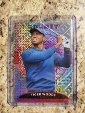 Tiger Woods /299 2022 Upperdeck Goodwin Champions Goudey Pink Traxx 