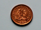 Falkland Islands (British) 1998 1 PENNY Coin with Gentoo Penguin (Ocean Bird)