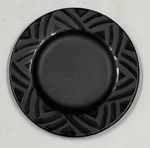 4 Pfaltzgraff USA Midnight Sun Salad Dessert Side Plates 8" Black Stoneware - Picture 1 of 4