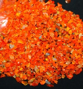 Lotto 100 ct arancio naturale opale lucido etiope grezzo, cristallo opale arancione grezzo - Foto 1 di 6