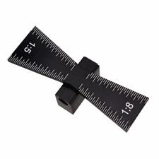 Aluminum Alloy Wood Joints Gauge Dovetail Guide Tool w/Scale Dovetail Template