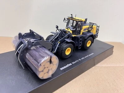 UH 1/50 Komatsu WA475-10 Tool Linkage with Log Grapple DieCast Model Toy 8165 - Image 1 of 4
