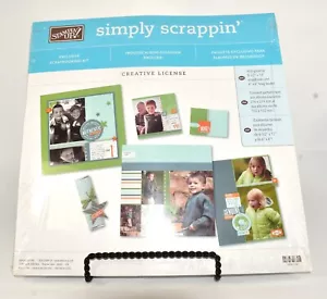 KIT SIMPLY SCRAPPIN " LICENZA CREATIVA " PROGETTATO PER SCRAPBOOKING 12 X 12 - Foto 1 di 14