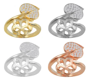 Sterling Silver Adjustable Ring Base for Gluing 4744 10mm Crystal * All Platings - Picture 1 of 5