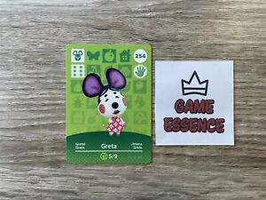 Carte Amiibo Animal Crossing Greta 254 Jimena Gretel Série 3 Card S3
