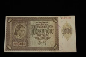 Croacia 1000 Kunas 1941 - Imagen 1 de 2
