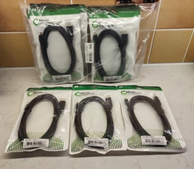 13x MINI DISPLAY PORT TO DISPLAY PORT 3 METRE CABLE DP-MMC 300MB MM QUALITY UNIT - Image 1 of 4