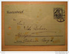 1918 Berlin 15 Pf Germania Articles de Papeterie Perforé Kartenbrief Deutsches R