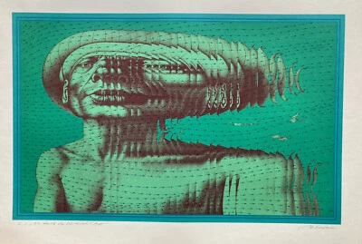 Rudolf Hausner, Ein Hauch des Schicksals, 1975, handsigniert - Bild 1 von 4