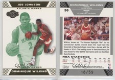 2007-08 Topps Co-Signers Gold Green /59 Dominique Wilkins Joe Johnson #36.2 HOF